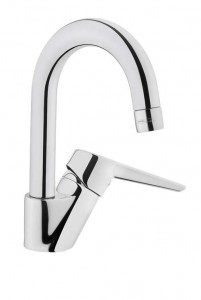 Vitra Solid S Mono Basin Mixer with Swivel Spout - Chrome [42442]