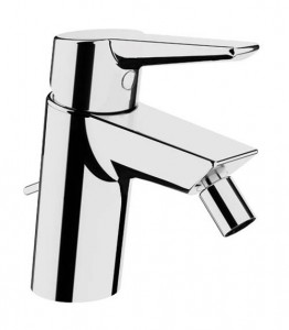 Vitra Solid S Mono Bidet Mixer with pop-up waste - Chrome [42443]