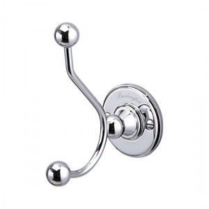 Burlington A4CHR Double Robe Hook Chrome