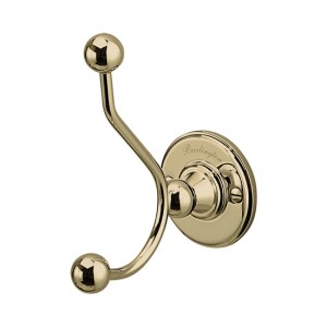 Burlington A4GOLD Double Robe Hook Gold