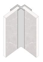 Fibo AAINT Aluminium Internal Corner Profile 2400mm 