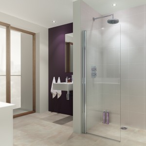 Lakes LK850-100S Walk-In Alassio 8mm Frameless Hinged Shower Panel 1000x1900mm