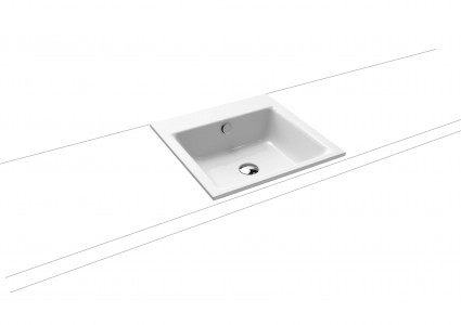 Kaldewei Ambiente Puro Built-In Basin 60 x 46cm. One tap hole [900106013001]