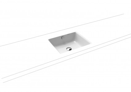 Kaldewei Ambiente Puro Undercounter Basin 46 x 38.5cm. No tap hole. Internal dimensions 42.1 x 35.4cm [900906003001]