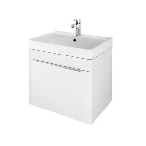 The White Space AMF60W Americana 58.5cm Wall Hung Vanity Unit - White (Basin NOT Included)