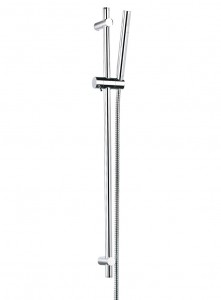 Flova ANSFSS Round Shower Set with Slide Rail/Handshower & Flexible Hose Chrome