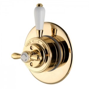 Aqualisa 500.00.04 Aquatique Traditional Concealed Thermostatic Shower Valve Gold