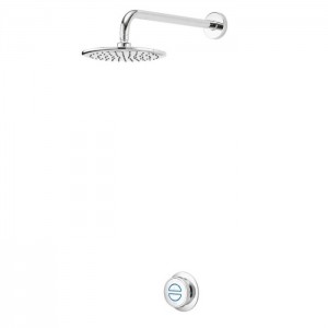 Aqualisa QZD.A1.BR.20 Quartz Classic Smart Digital Concealed Shower/Wall Fixed Head (HP/Combi)