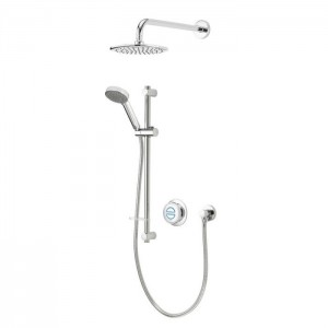 Aqualisa QZD.A1.BV.DVFW.20 Quartz Classic Smart Digital Concealed Shower/Wall Fixed & Adjustable Heads (HP/Combi)