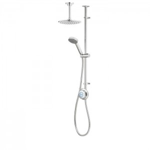 Aqualisa QZD.A1.EV.DVFC.20 Quartz Classic Smart Digital Exposed Shower/Ceiling Fixed & Adjustable Heads (HP/Combi)