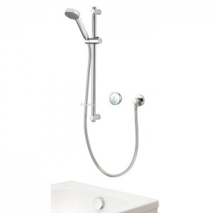 Aqualisa QZSB.A1.BV.DVBTX.20 Quartz Blue Smart Digital Concealed Shower with Adjustable Head & Overflow Bath Filler (HP/Combi)