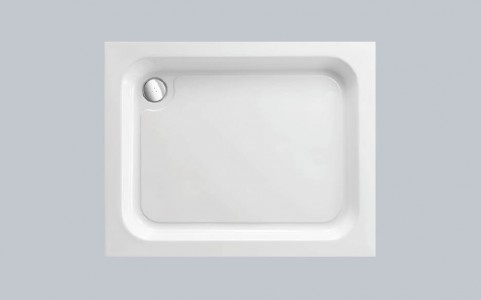 Just Trays Merlin Anti-Slip Rectangular Shower Tray with 4 Upstands 1200x760mm White (Shower Tray Only) [AS1276M140]