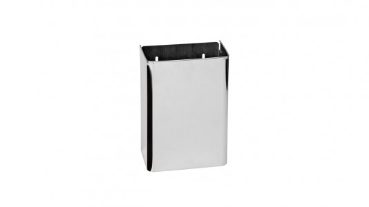 Inda Hotellerie Waste Bin 32 x 41h x 16cm. - Aluminium [AV401DAL]