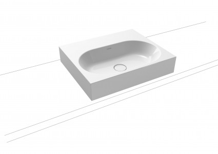 Kaldewei Avantgarde Centro Countertop Basin - Rim 120mm: 60 x 50cm. One tap hole [903006013001]