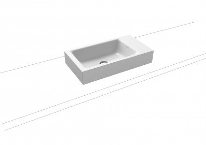 Kaldewei Ambiente Puro Countertop Hand Basin 55 x 30cm. One tap hole [906906013001]