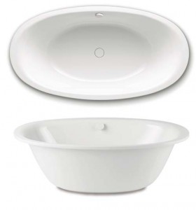 Kaldewei 286200010001 Avantgarde Ellipso Duo Oval Double Ended Bath 1900 x 1000mm [WASTE NOT INCLUDED]