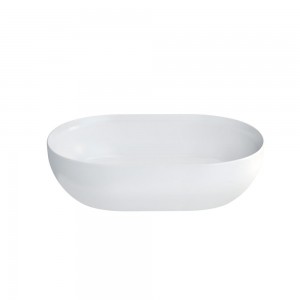 Clearwater Formoso Matt Basin 55 x 14.2h x 35cm. No tap hole no overflow - Clear Stone [B1ACSM]