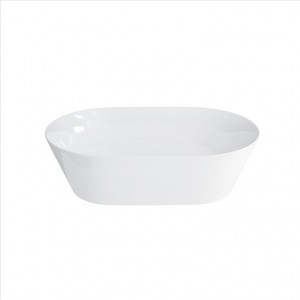 Clearwater Sontuoso  Clear Stone Basin 55 x 14.2h x 35cm. No tap hole no overflow - Clear Stone [B5ECS]