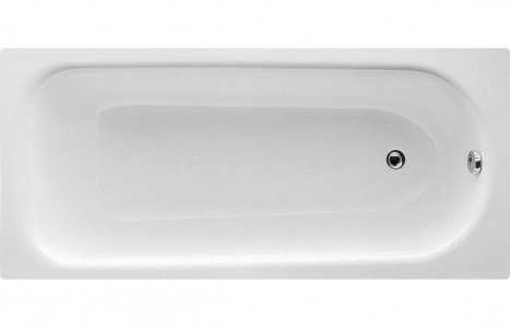 Eboli Steel Single End 1500x700x500mm 2TH Bath w/Legs [PLUM100594]