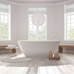 BC Designs BAB071 Projekt Esseta Solid Surface Bath 1510 x 550mm Polished White