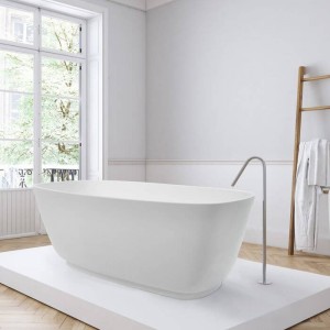 BC Designs BAB075KG Projekt Divita Solid Surface Bath 1495 x 720mm Khaki Green