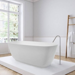 BC Designs BAB075B Projekt Divita Solid Surface Bath 1495 x 720mm Powder Blue