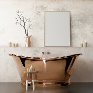 BC Designs BAC045 Boat Bath 1500 x 700mm Copper