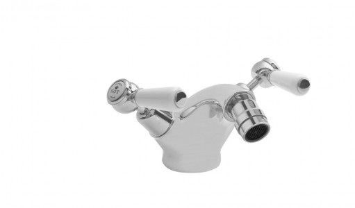 BC Designs Victrion Lever Bidet Mixer Tap (1 Taphole) Brushed Chrome [CTA035BC]