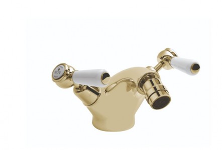 BC Designs Victrion Lever Bidet Mixer Tap (1 Taphole) Gold [CTA035G]