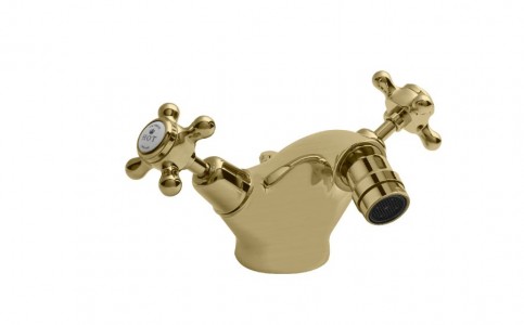 BC Designs Victrion Lever Bidet Mixer Tap (1 Taphole) Brushed Gold [CTB035BG]