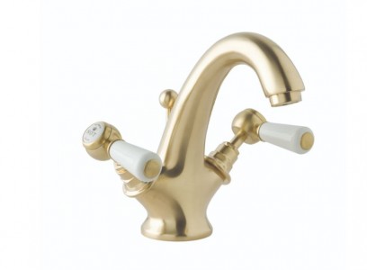 BC Designs Victrion Lever Basin Mixer Tap (1 Taphole) Brushed Gold [CTB115BG]