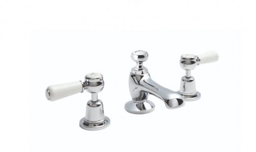 BC Designs Victrion Lever Basin Mixer Tap (3 Tapholes) Chrome [CTB125]