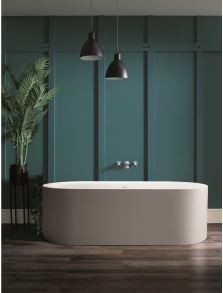 BC Designs Portman Bath 1640 x 750mm (Waste NOT Included) Gunmetal [BAB051GM]