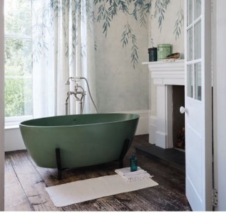 BC Designs Essex Bath 1510 x 759mm (Waste NOT Included) Khaki Green [BAB081KG]