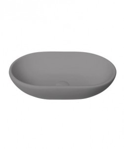 BC Designs Crea Countertop Basin 575 x 145mm (No Tapholes) Industrial Grey [BAB162IG]