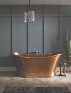 BC Designs Boat Bath 1700 x 725mm (Waste NOT Included) Antique Copper [BAC046]