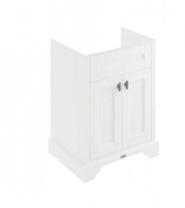 BC Designs Victrion Vanity Unit with 2 Doors 620 x 470mm Nimbus White [BCF600NW]