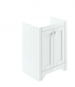 BC Designs Victrion Vanity Unit with 2 Doors 640 x 471mm Nimbus White [BCF640NW]