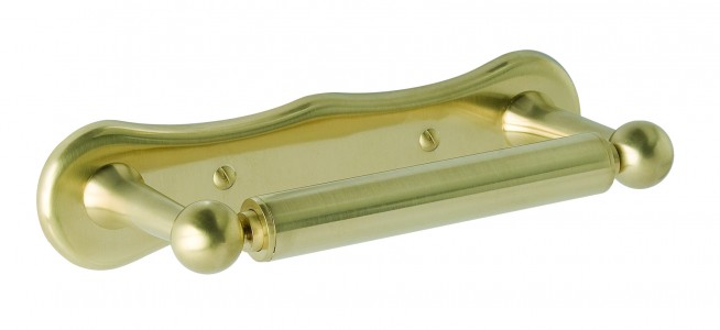 BC Designs Victrion Dog Bone Toilet Roll Holder 190 x 78mm Brushed Gold [CMA005BG]