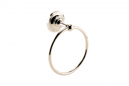 BC Designs Victrion Classic Rounded Towel Ring 182 x 77mm Brushed Nickel [CMA010BN]