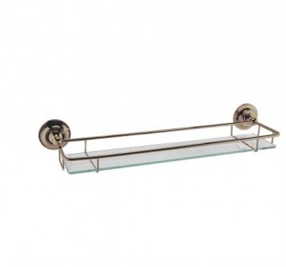 BC Designs Victrion Glass Gallery Shelf 536 x 146mm Brushed Copper [CMA020BCO]