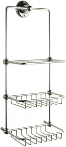 BC Designs Victrion 3 Tier Shower Tidy 427 x 175mm Nickel [CMA035N]