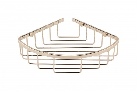 BC Designs Victrion Corner Shower Basket 202 x 202mm Nickel [CMA050N]