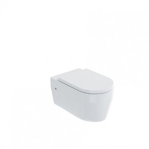 Britton 15B35306 Stadium Wall Mounted WC Pan with Toilet Seat White - (Cistern NOT Included)