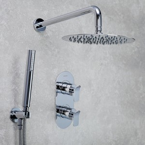 Bristan ALPSHWRPK Alp Shower Pack with Fixed Head & Wall Outlet Handset Chrome