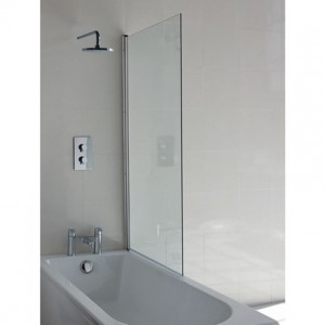 Britton BS1 Hinged Bath Screen 1450 x 820mm Chrome (Bath NOT Included)