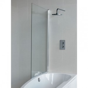 Britton BS6 Ecocurve Bath Screen 1450 x 850mm Chrome (Bath NOT Included)