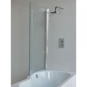 Britton BS7 EcoRound Bath Screen 1450 x 900mm Chrome (Bath NOT Included)