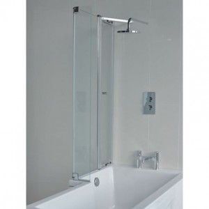 Britton BS8L EcoSquare Bath Screen with Access Panel Left Hand 1450 x 820 (+ 180mm) Chrome (Bath NOT Included)
