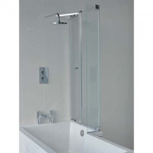 Britton BS8R EcoSquare Bath Screen with Access Panel Right Hand 1450 x 820 (+ 180mm) Chrome (Bath NOT Included)